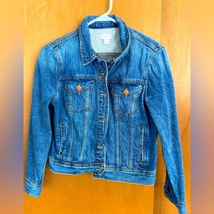 JCrew Factory Crop Denim Jacket M